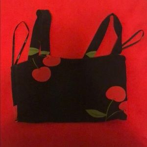 Forever 21 Cherry Crop Tank